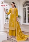 Sargun Edition 9 By Alok Viscose Maslin Jacquard Dress Material 